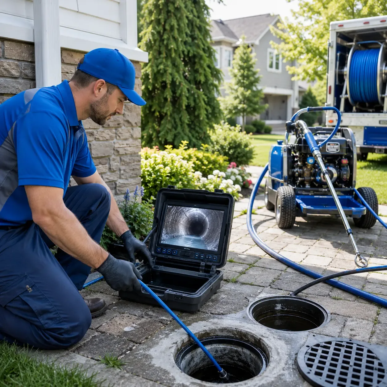 Outdoor drain cleaning professionals serving Pompton Plains, NJ